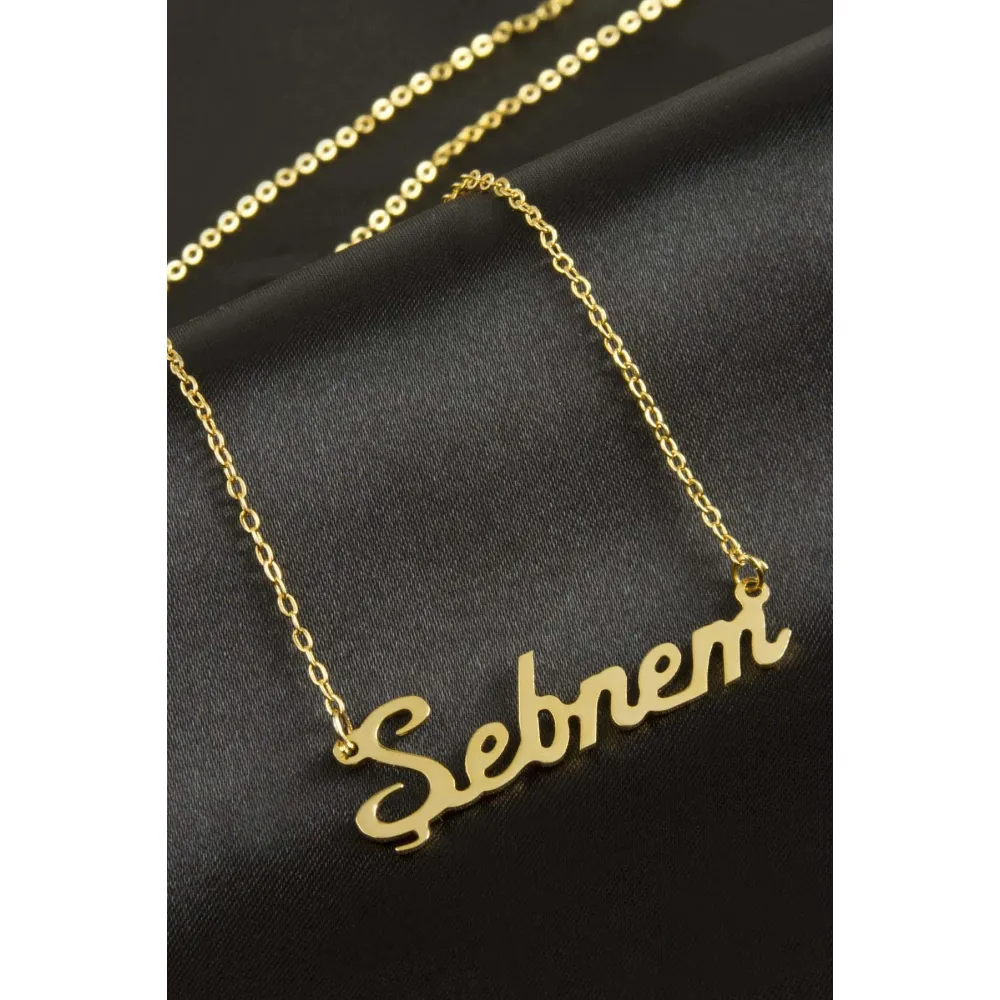 Şebnem isimli kolye -Sarı