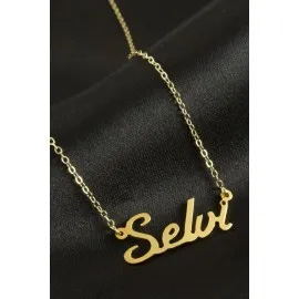 Selvi isimli kolye -Sarı