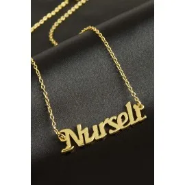 Nurseli isimli kolye -Sarı