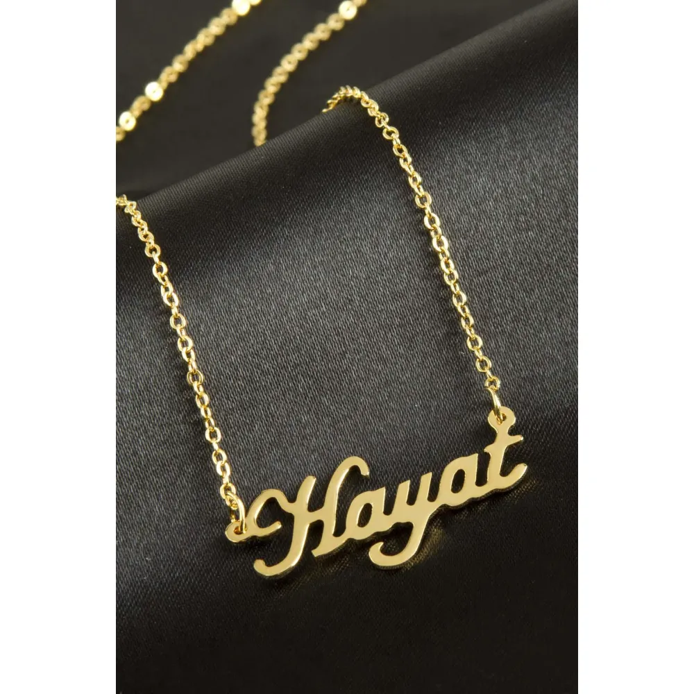 Hayat isimli kolye -Sarı