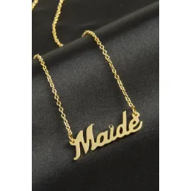 Maide isimli kolye -Sarı