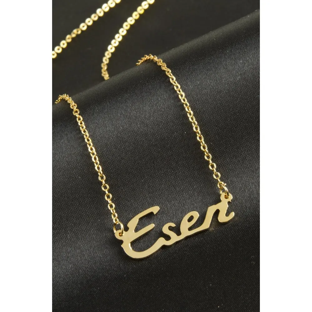 Eser isimli kolye -Sarı