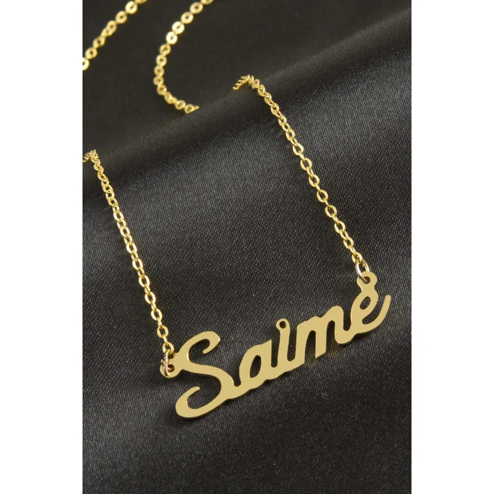 Saime isimli kolye -Sarı