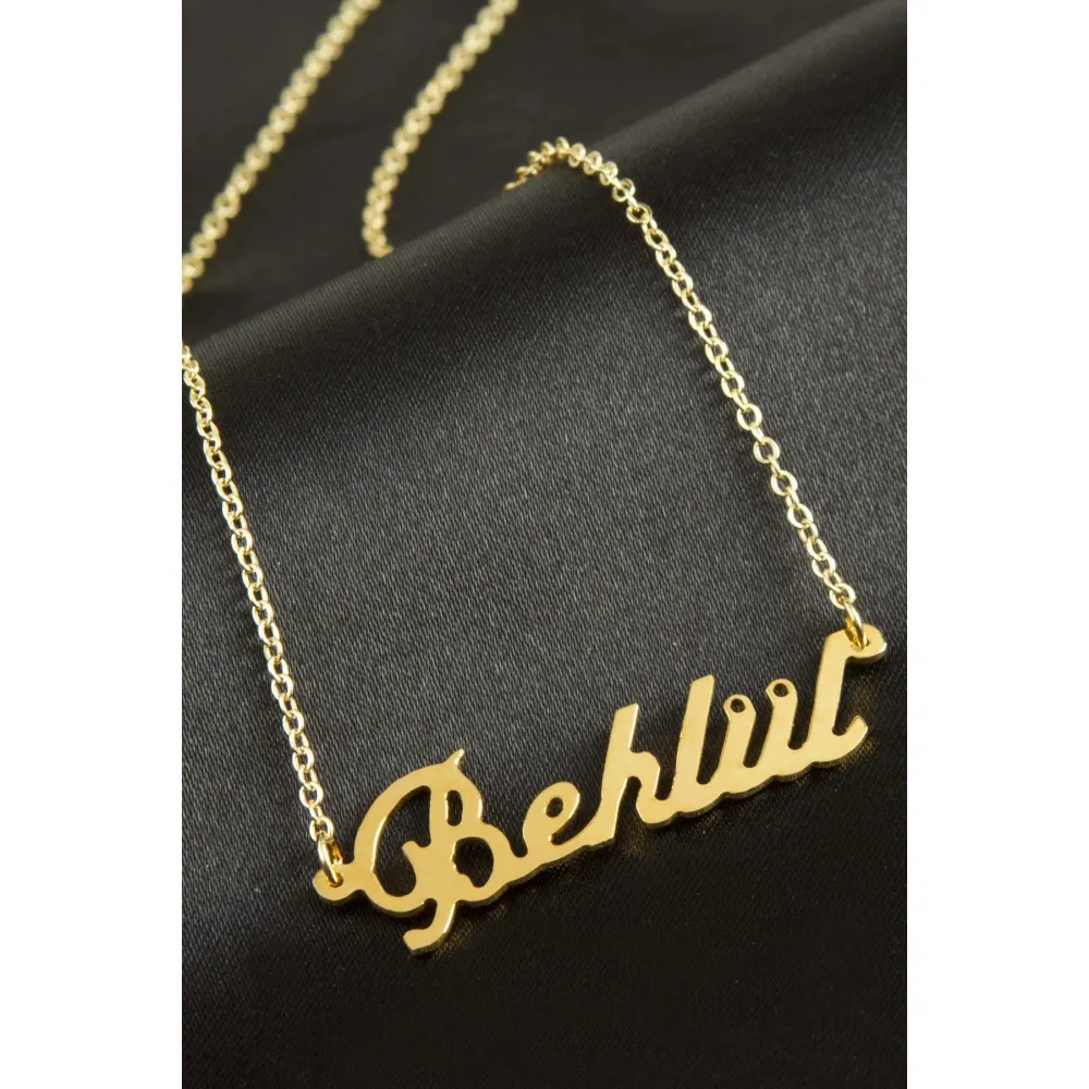 Behlül İsimli Kolye -Sarı