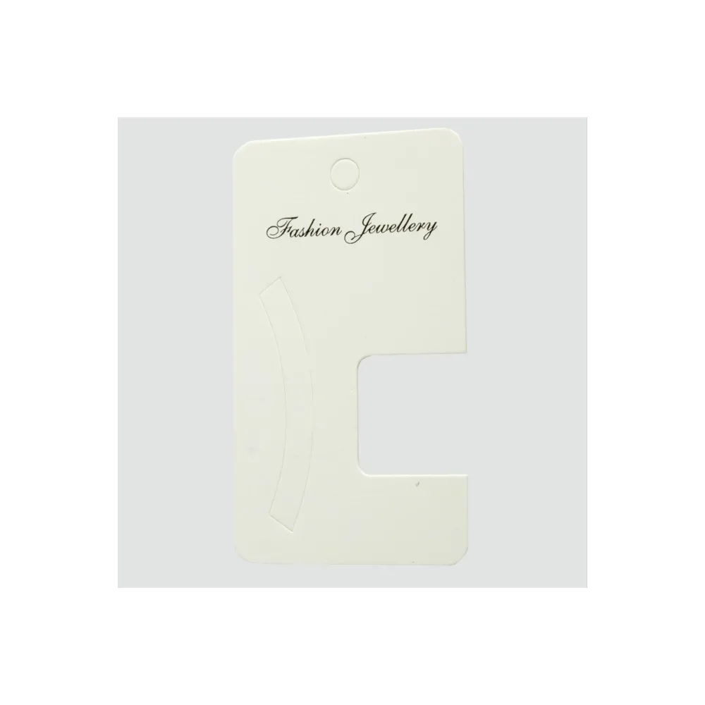 Toka Kartı 5X9 cm-Beyaz