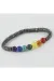 7li Doğaltaş Çakra Bileklik-Mavi