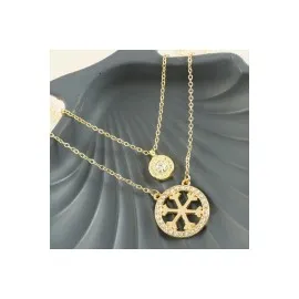 Göz Yeni Sezon İkili Kolye-Sarı