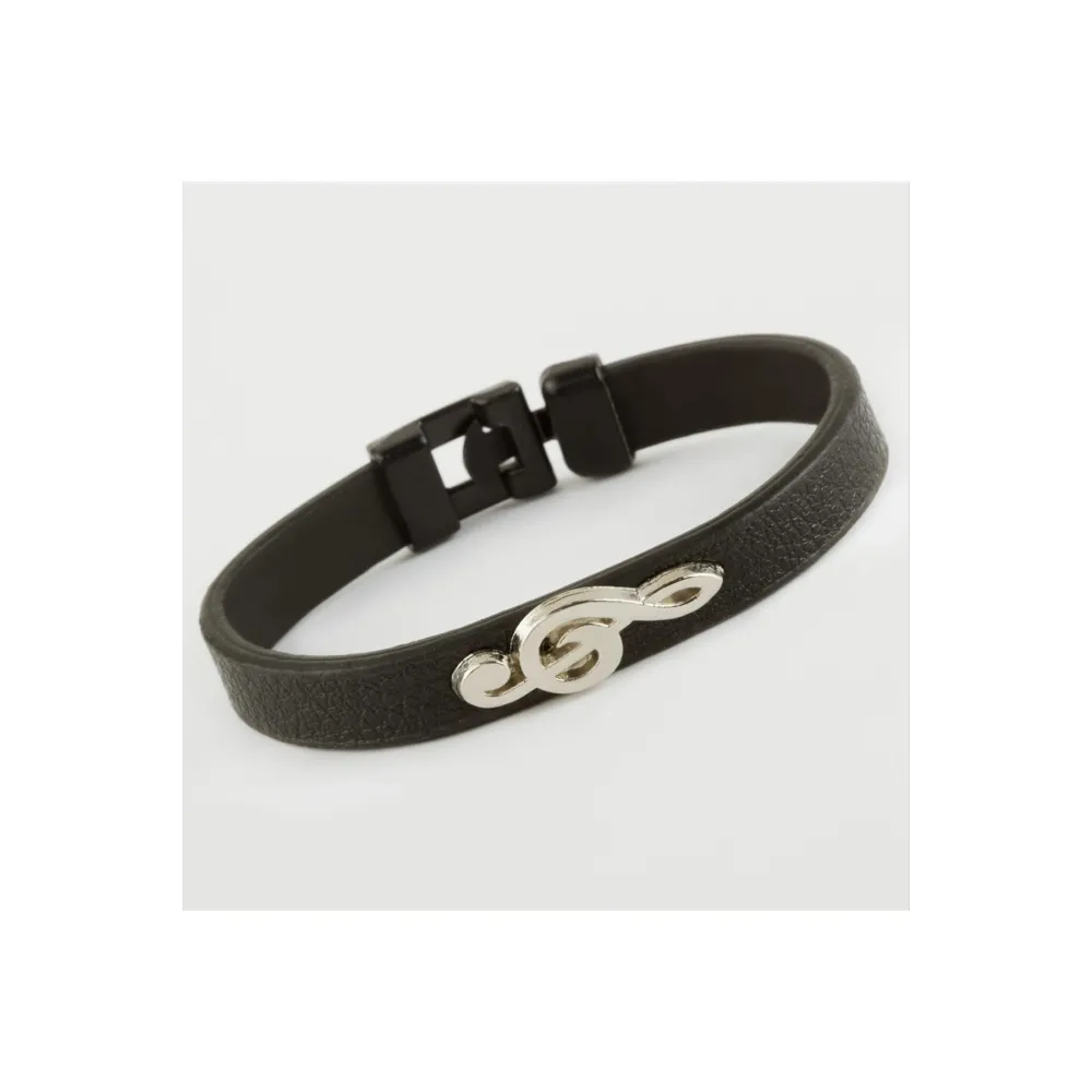 Nota Kaliteli Suni Deri Bileklik-Siyah