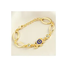 Fil Taşlı Trend Bileklik-Sarı