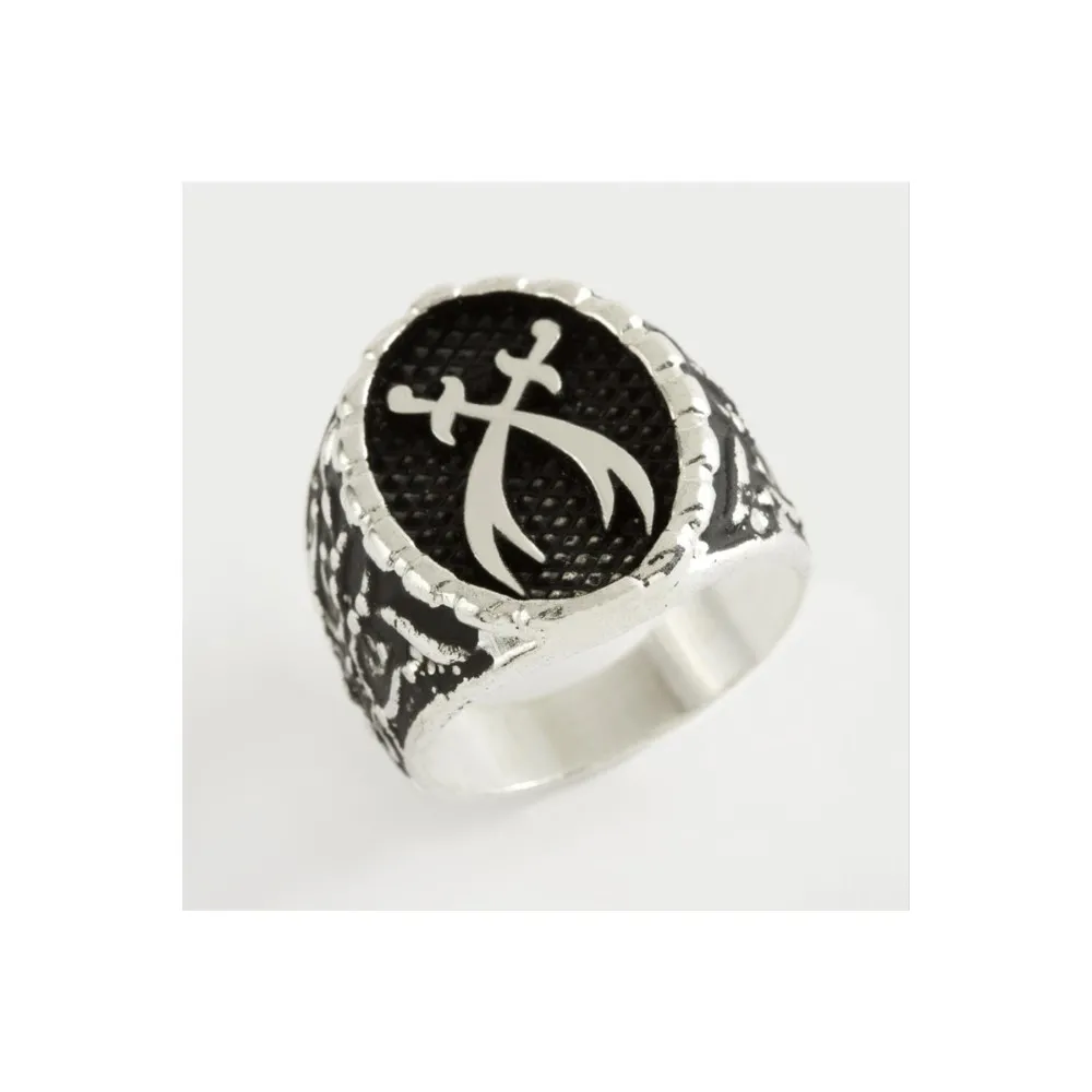 Zülfikar Metal Erkek Yüzük-Gümüş Rengi