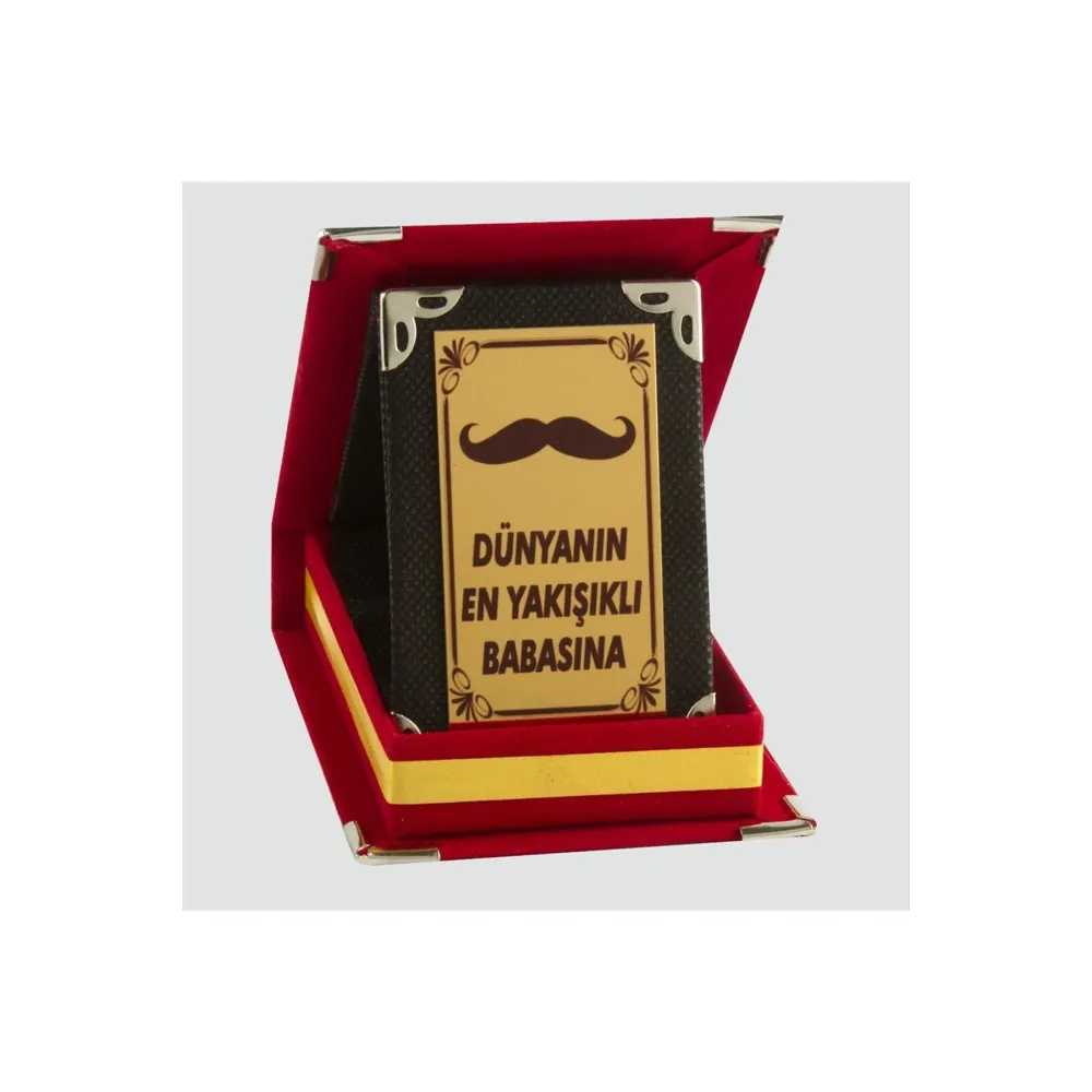 Dünyanın En Yakışıklı Babasına Plaketi-Kırmızı