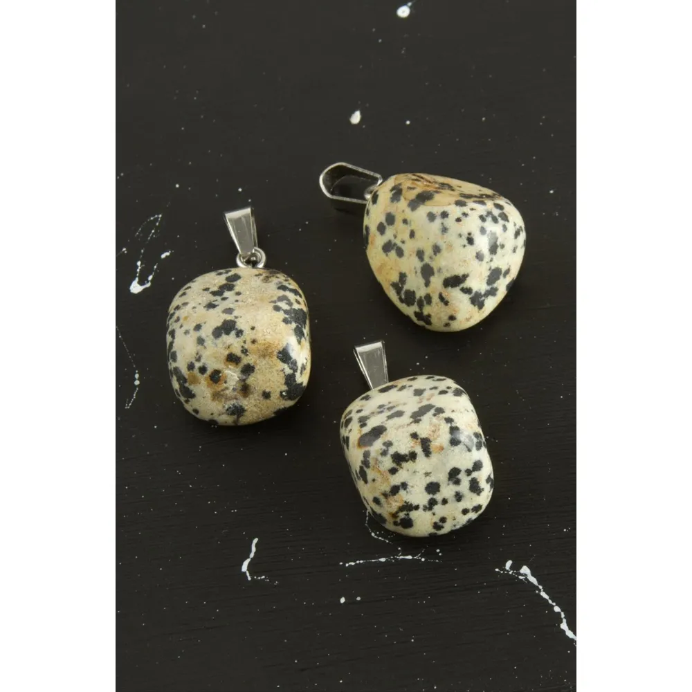 Jasper Doğaltaş Kolye Ucu-Kahverengi