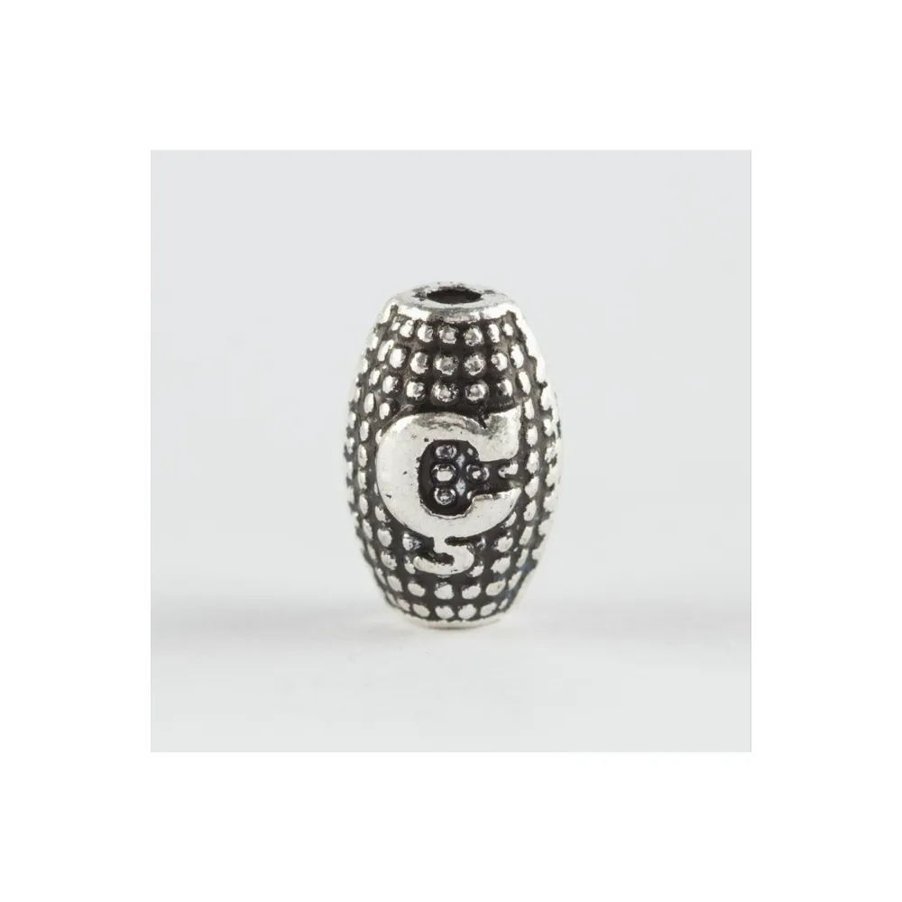 8 mm Arpa Kesim Metal Harf  metal tesbih harfi -Ç