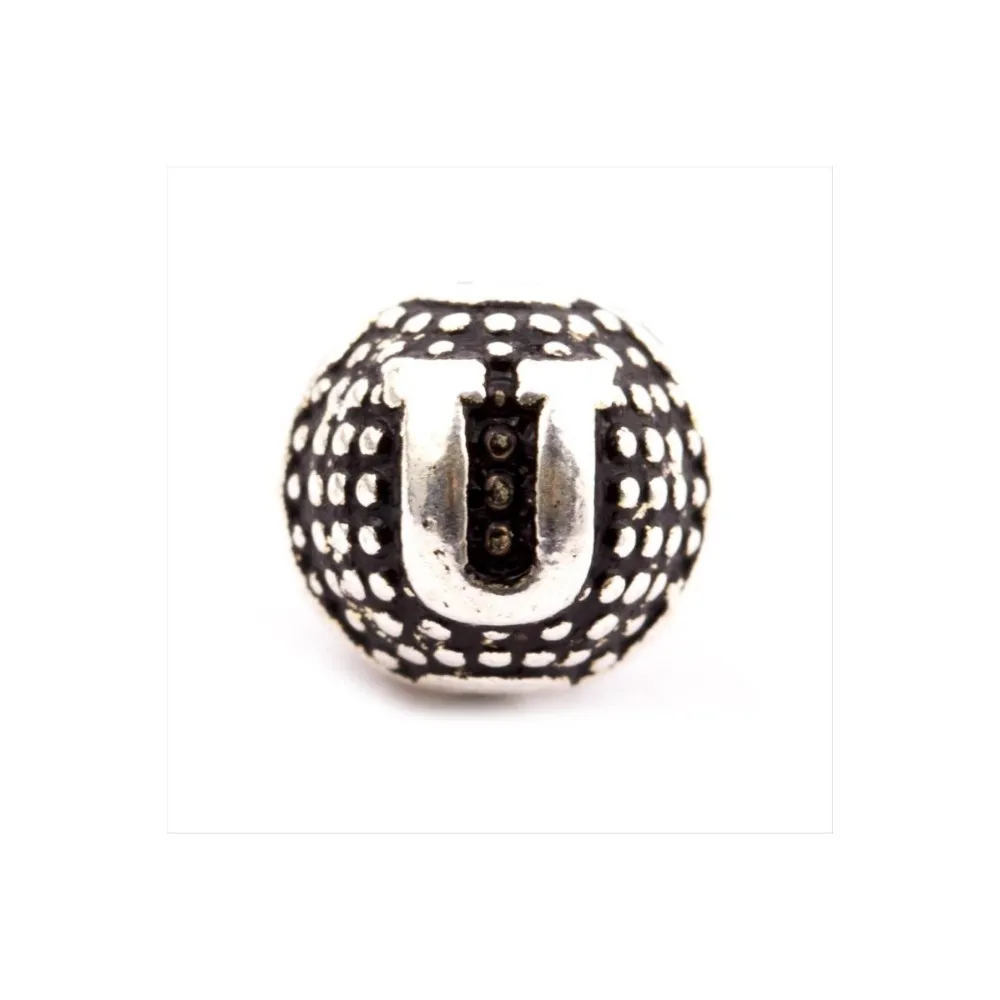 8 mm Metal Harf  metal tesbih harfi -U