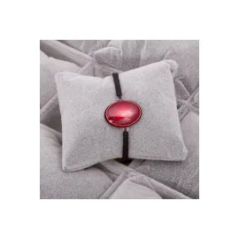 Makrome Örgü Çini Bileklik-Beyaz