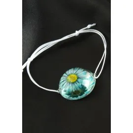 Papatya Epoksi Bileklik-Mavi