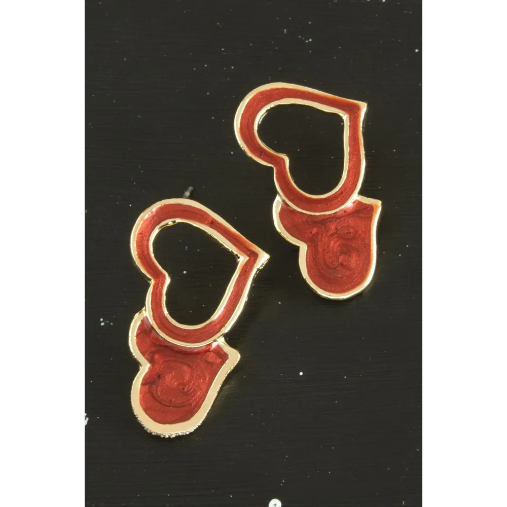 Kalp Yeni Sezon Mineli Küpe-Açık Mavi