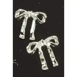 Fiyong Yeni Sezon Metal Küpe-Gümüş Rengi