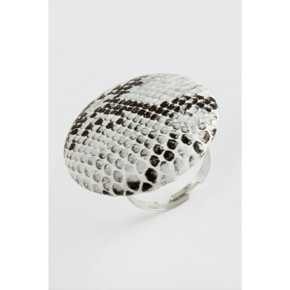 Yuvarlak Eklem Yüzük-Beyaz