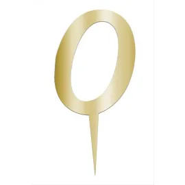 Sarı Renkli Rakam Pasta ve Kek Pleksi-Model-9