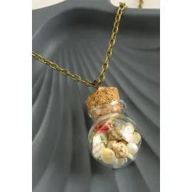 Fanus Canlı Kolye-Antik