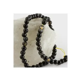 6 mm Parlak Akik Taşı-Siyah