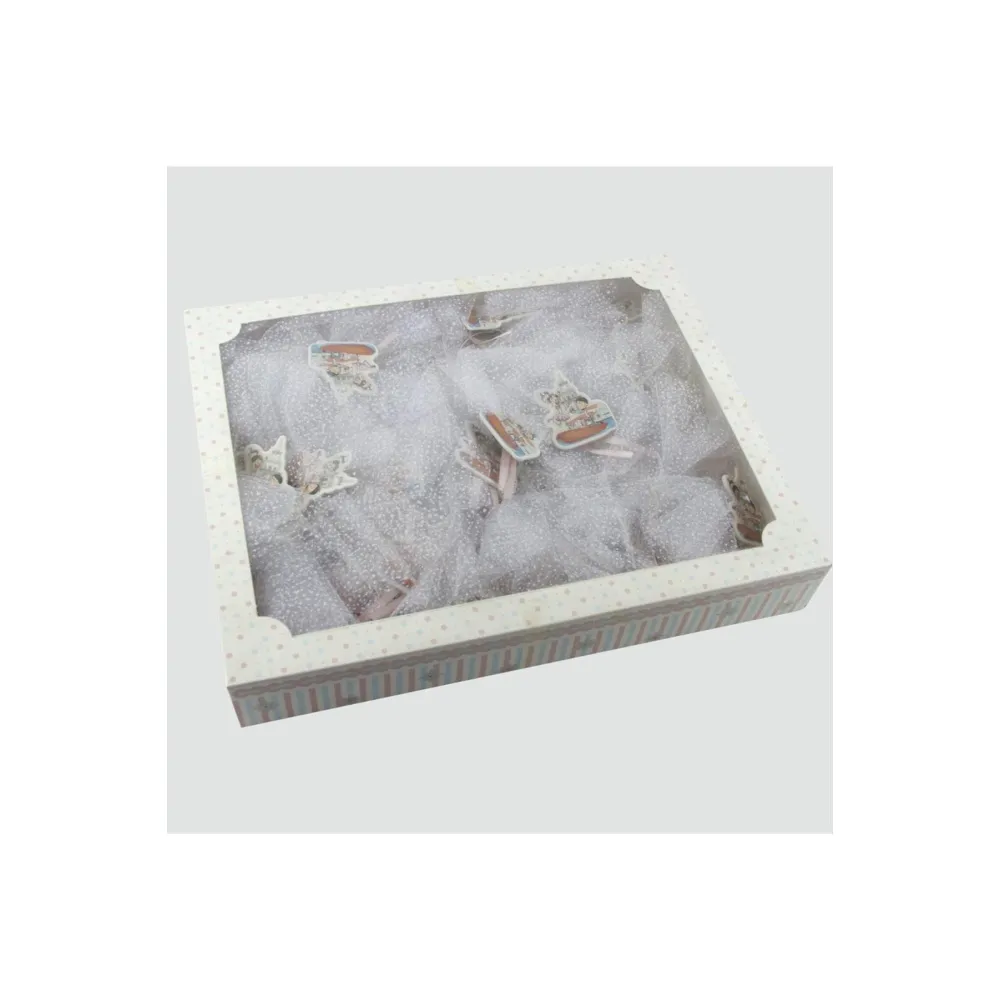 Kız Kulesi Figürlü Dolap Süsü-Beyaz