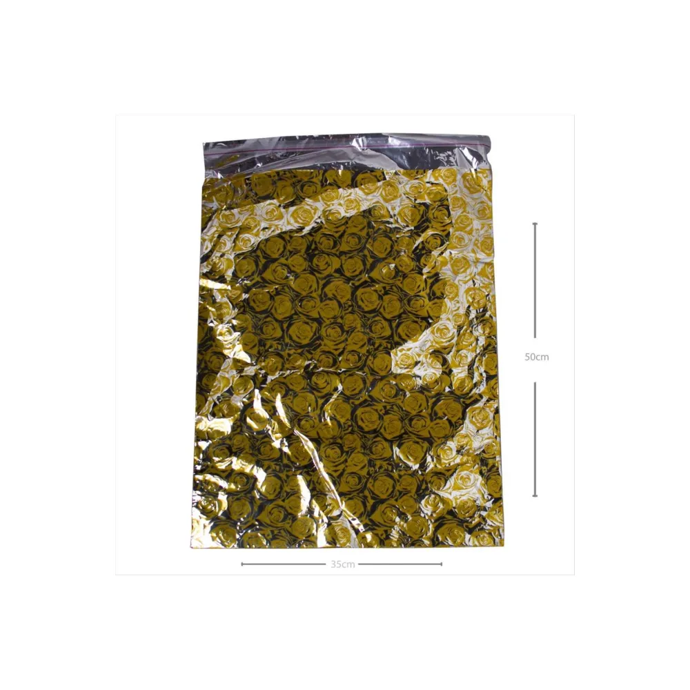 35X50 Metalize Hediye Poşet Paketi 100lü-Renkli