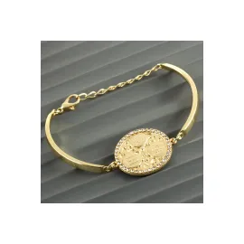 Dua Taşlı Trend Bileklik-Sarı