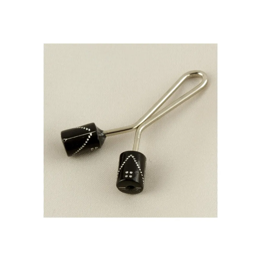 Silindir Klipsi Firkete-Siyah