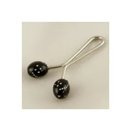 Oval Klipsi Firkete-Siyah