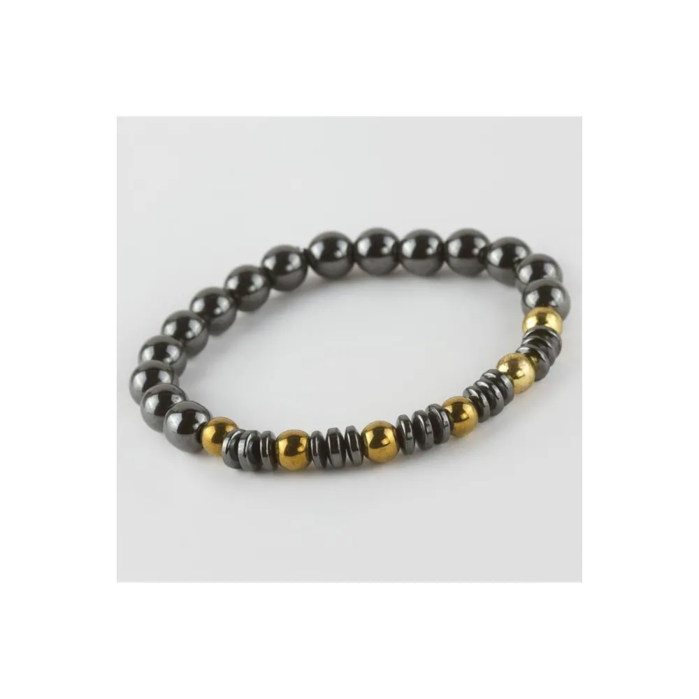 Hematit Doğaltaşlı Bileklik-Antrasit