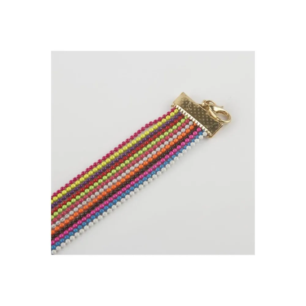 Renkli Zincir Bileklik-Renkli