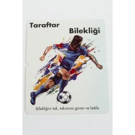 Taraftar Bileklik Kartı-Beyaz