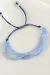 Üçlü Kristal Bileklik-Açık Mavi