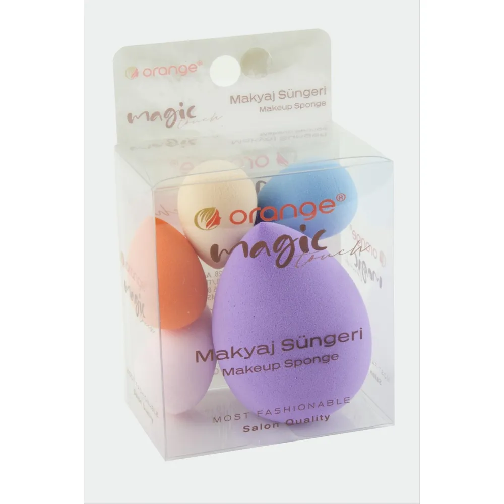 5 Adet Yumurta Makyaj Süngeri-Renkli