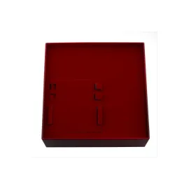 Kolye Küpe Saat Set Kutusu-Kırmızı