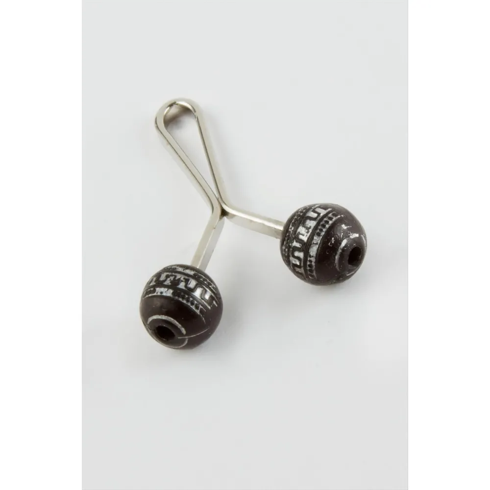 Yuvarlak Klipsi Firkete-Siyah