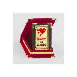 Aşkların En Güzeline Plaketi-Kırmızı