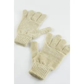 Süper Tek Kat  Eldiven-Bej