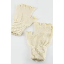 Kesik Uçlu Eldiven-Krem