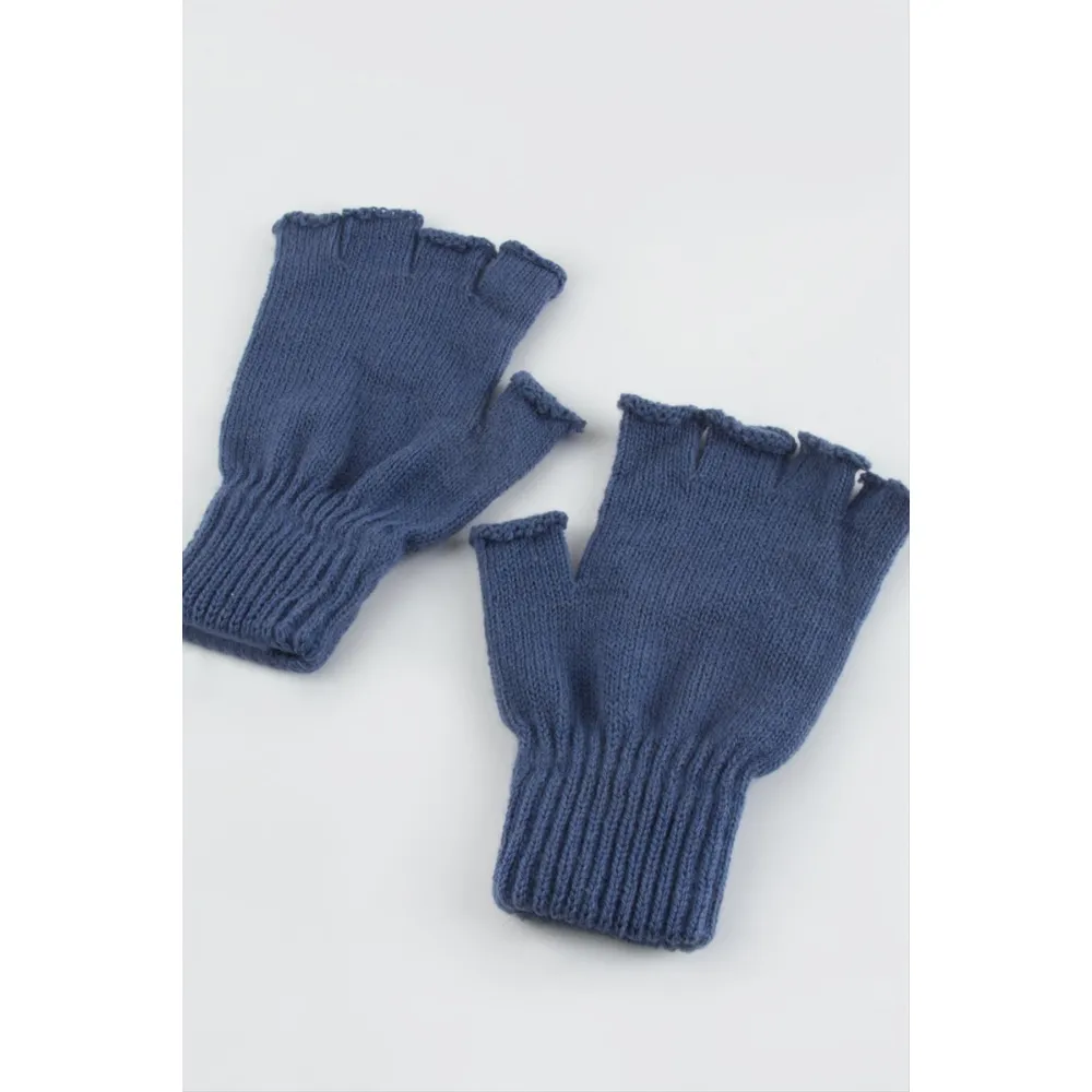 Kesik Uçlu Eldiven-Mavi-1