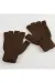 Kesik Uçlu Eldiven-Kahverengi