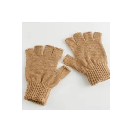 Kesik Uçlu Eldiven-Taba