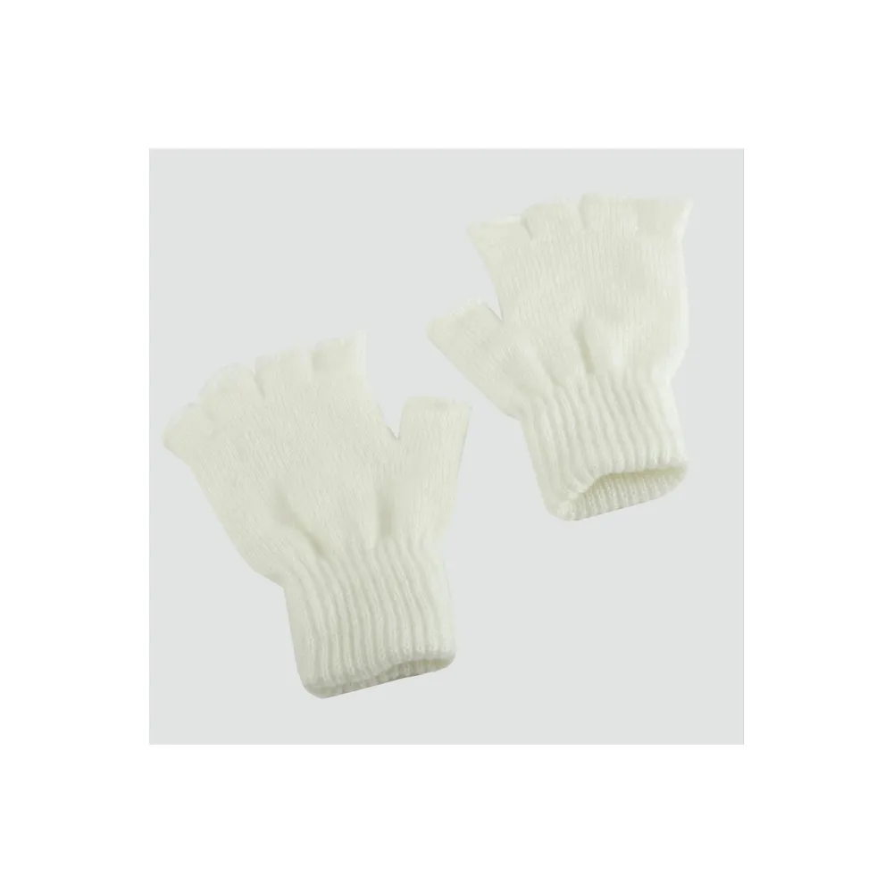 Kesik Uçlu Eldiven-Beyaz