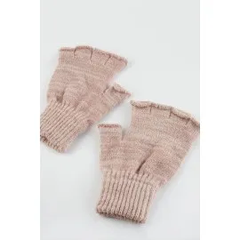 Kesik Uçlu Eldiven-toz pembe