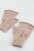 Kesik Uçlu Eldiven-toz pembe