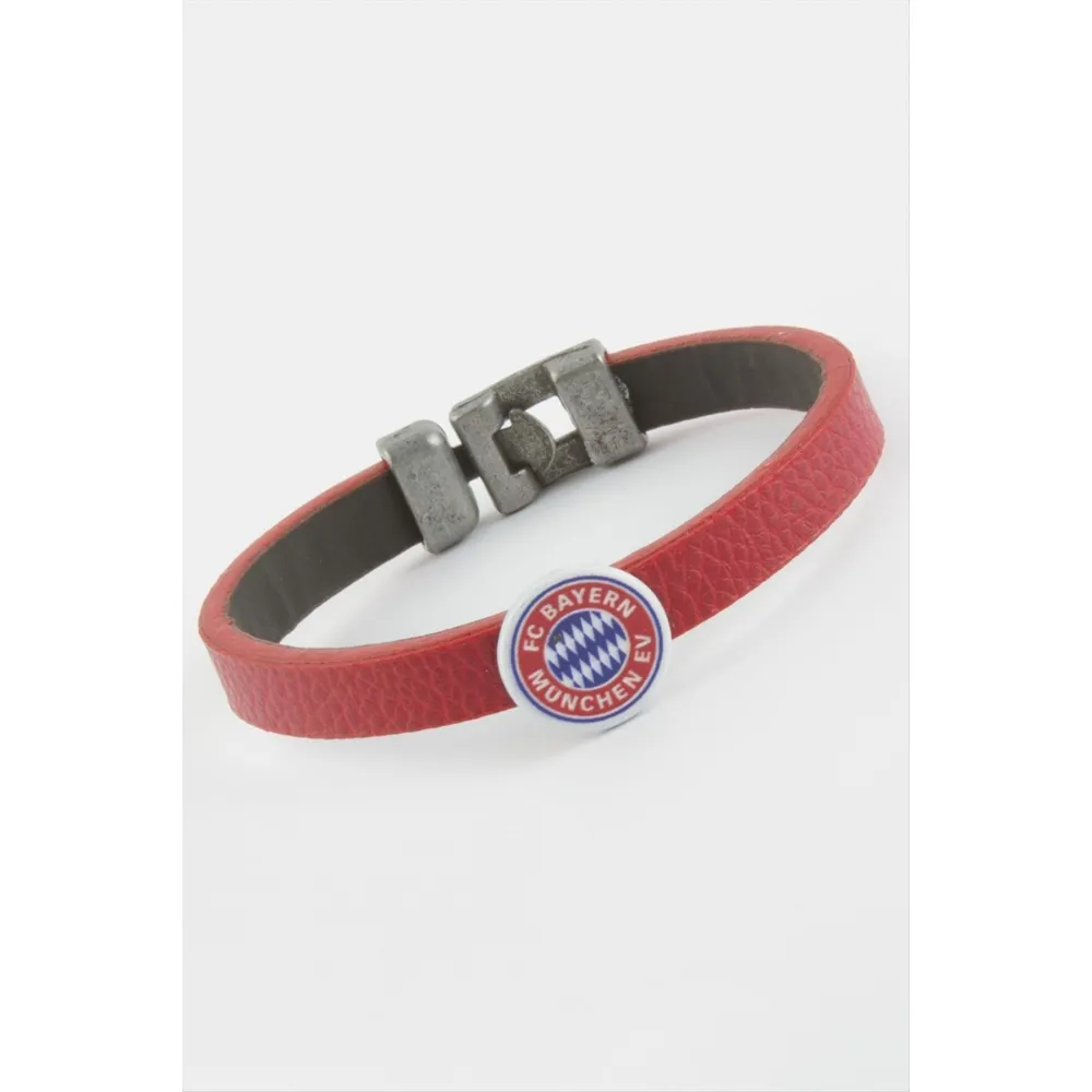 Kırmızı Renkli Suni Deri Bileklik-Kırmızı