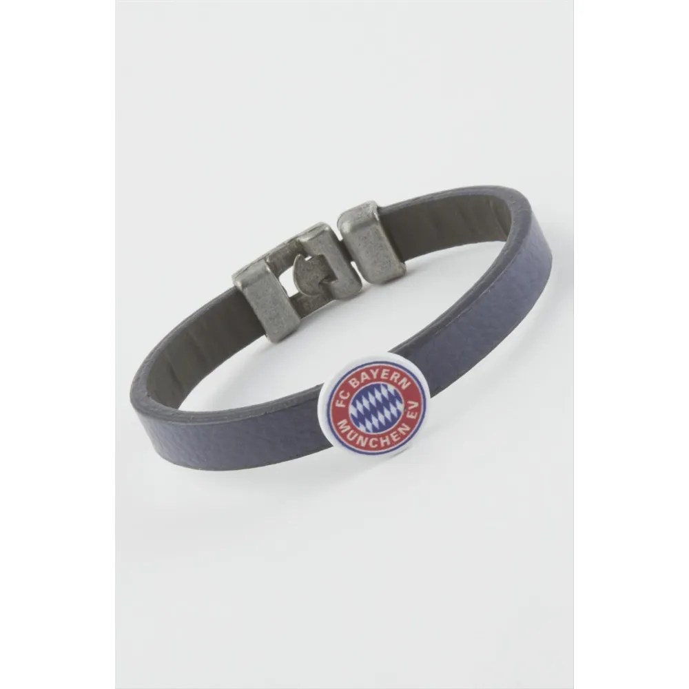 Lacivert Renkli Suni Deri Bileklik-Lacivert