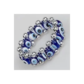 Çocuk ve Bebek Nazar Boncuklu Bileklik-Mavi